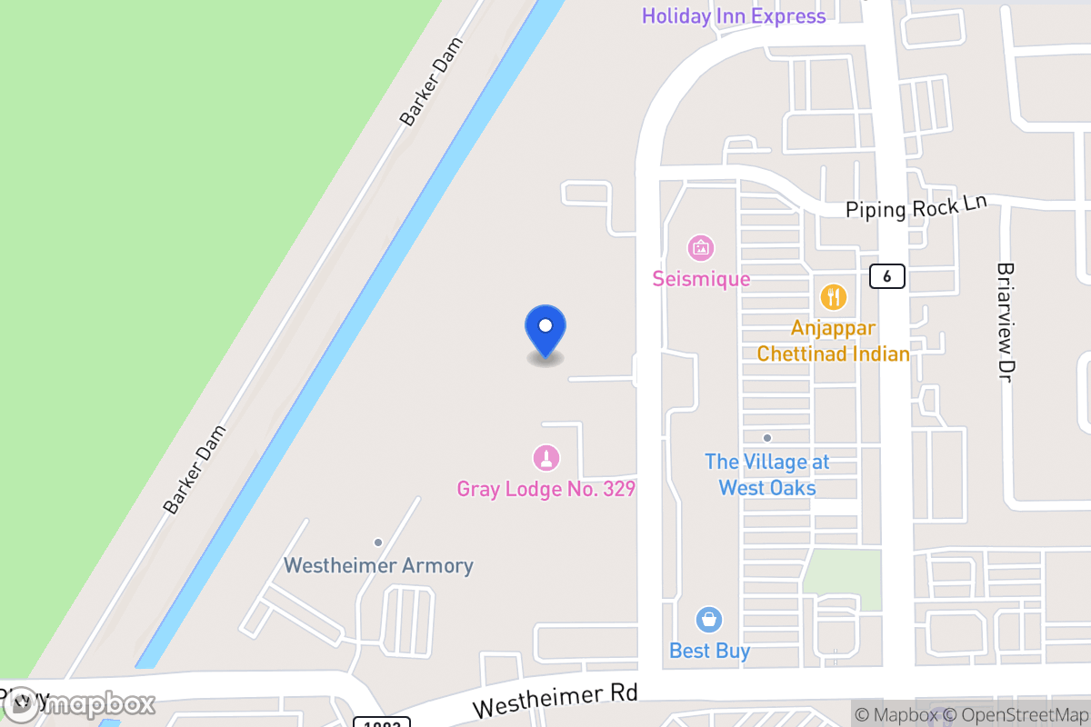 Map of 2340 Barker Oaks Dr, Houston