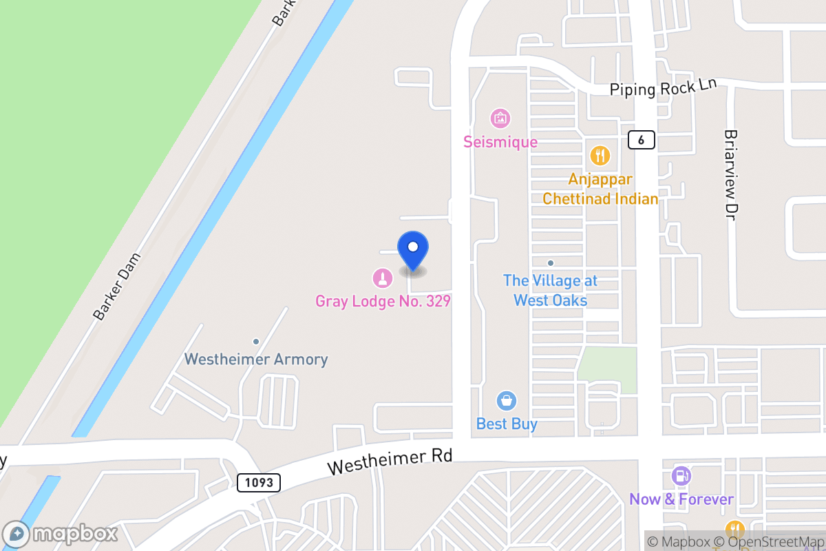 Map of 2370 Barker Oaks Dr, Houston