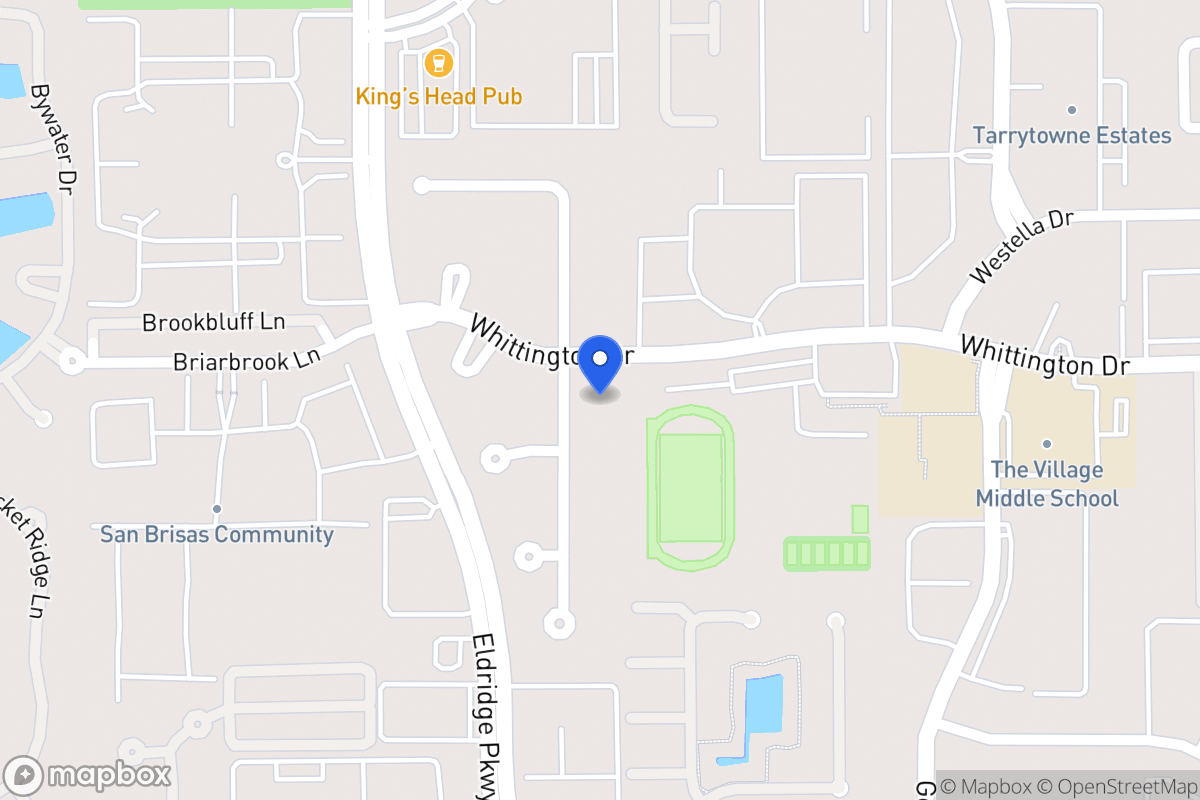 Map of 2007 Foreland Dr, Houston