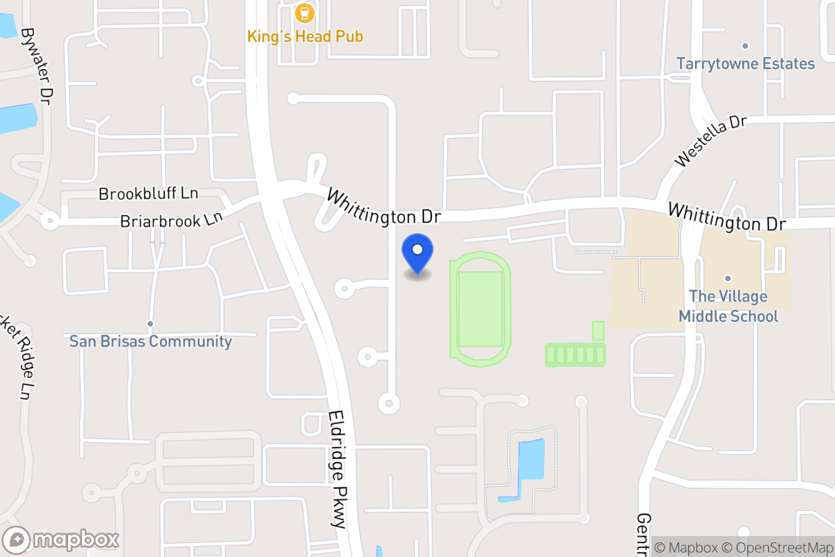 Map of 2015 Foreland Dr, Houston