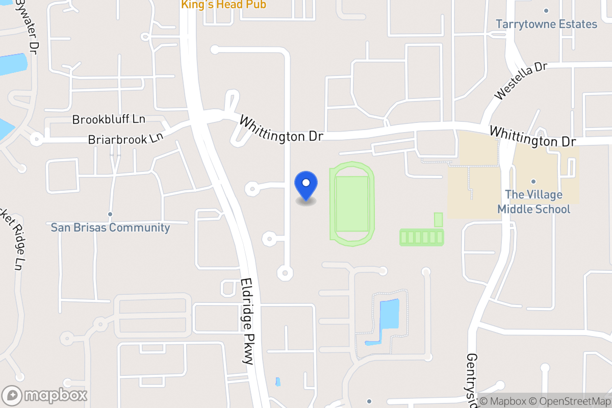 Map of 2023 Foreland Dr, Houston