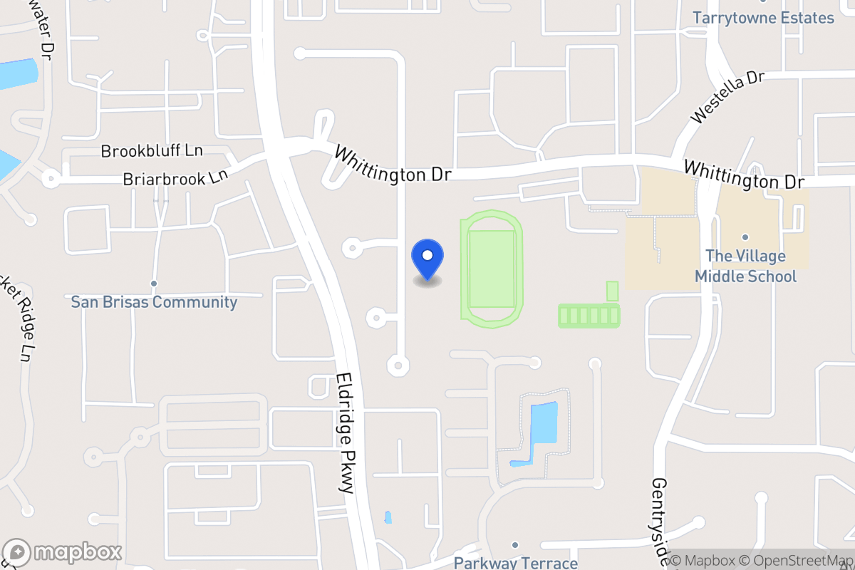 Map of 2027 Foreland Dr, Houston