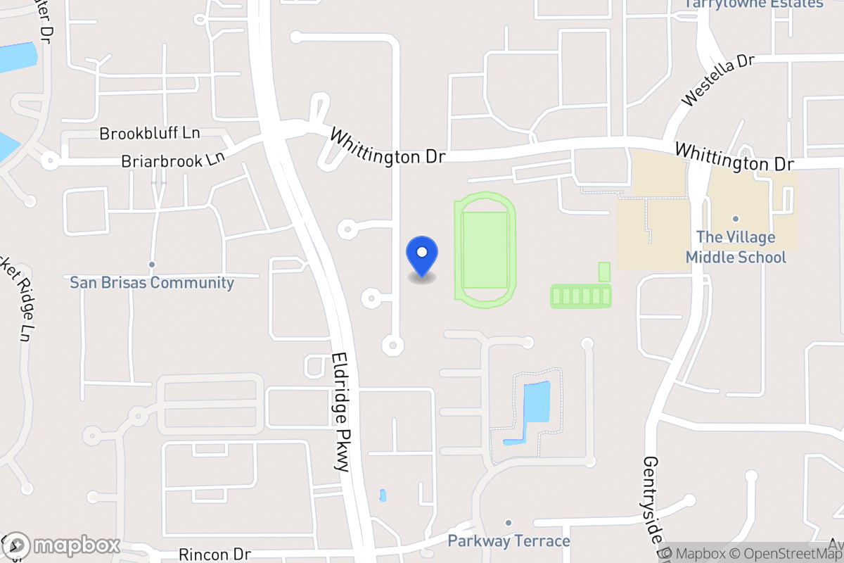 Map of 2103 Foreland Dr, Houston