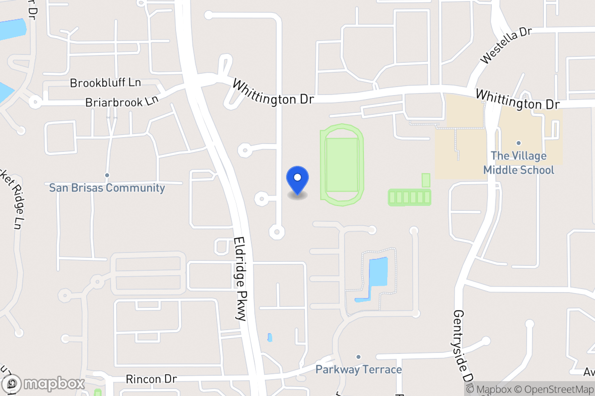 Map of 2107 Foreland Dr, Houston