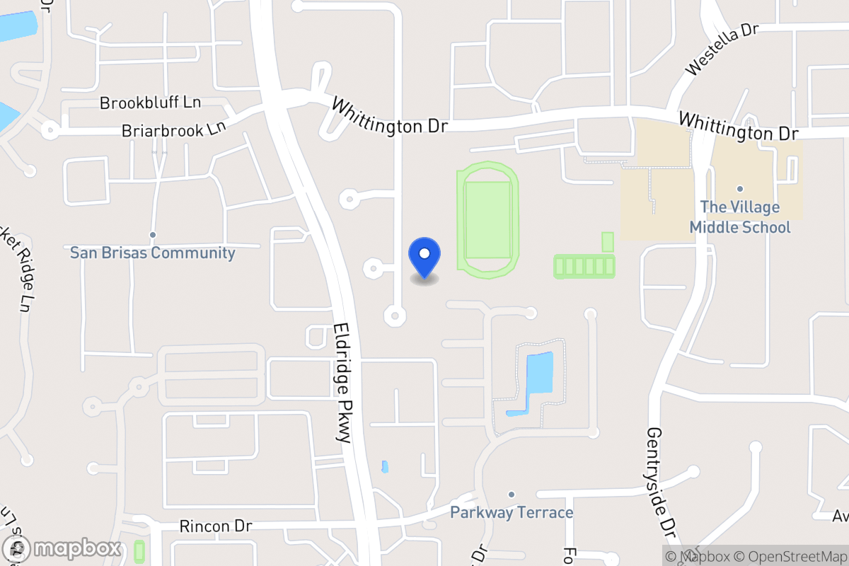 Map of 2111 Foreland Dr, Houston