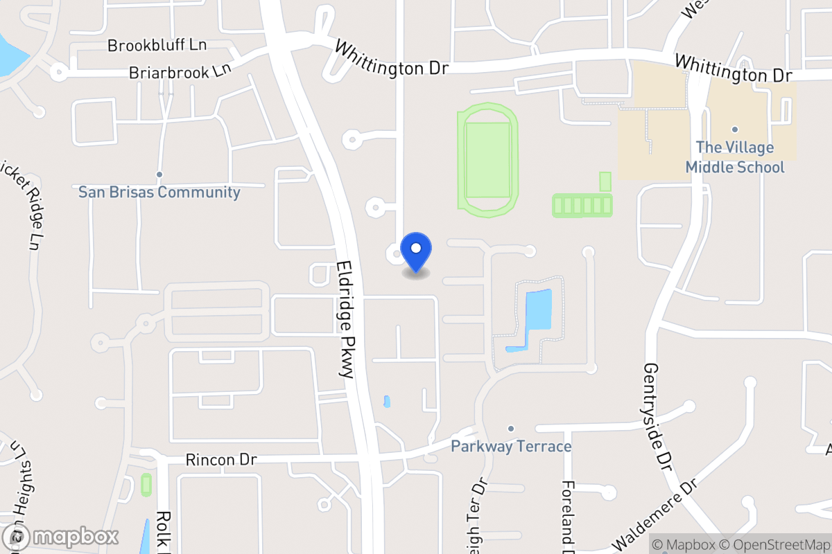Map of 2123 Foreland Dr, Houston