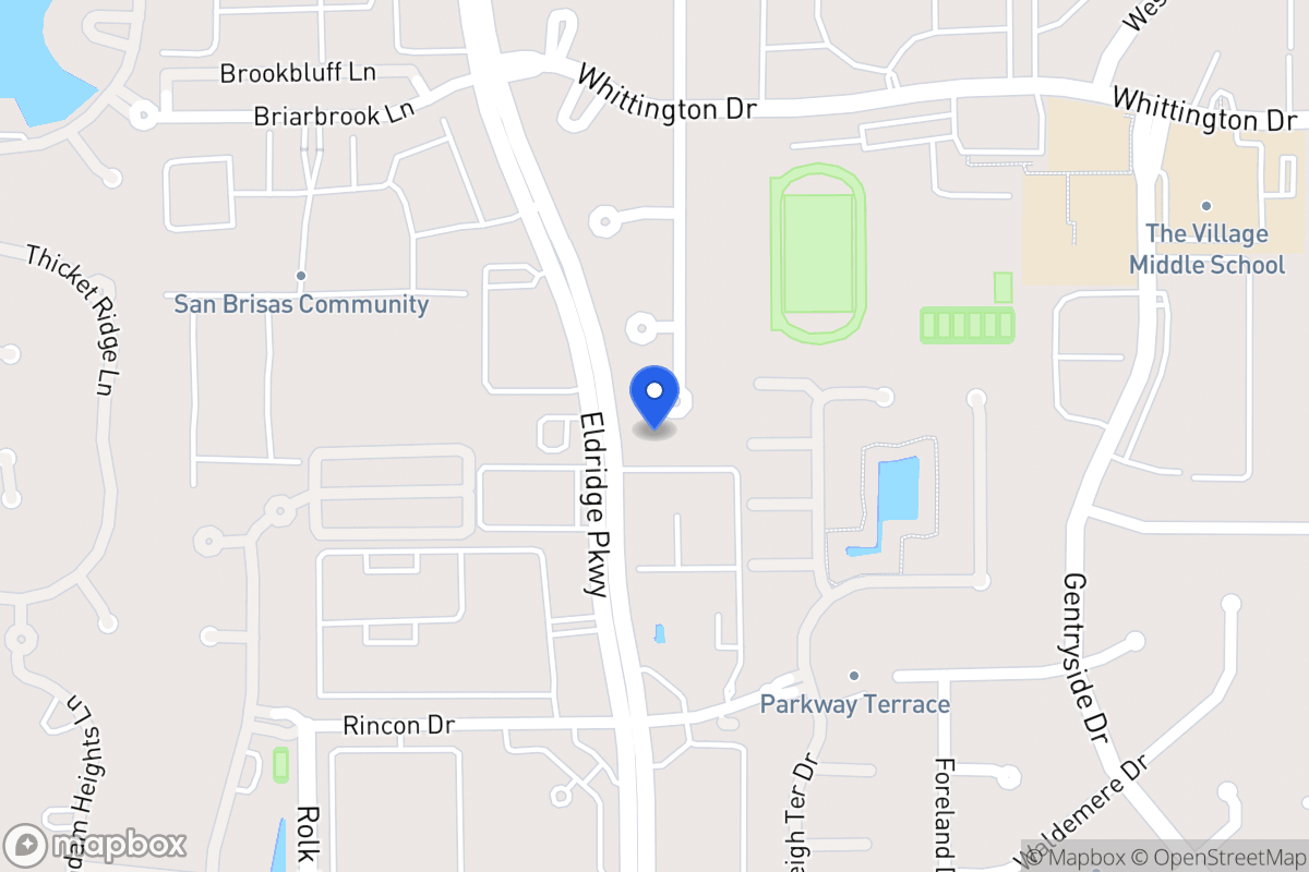 Map of 2122 Foreland Dr, Houston