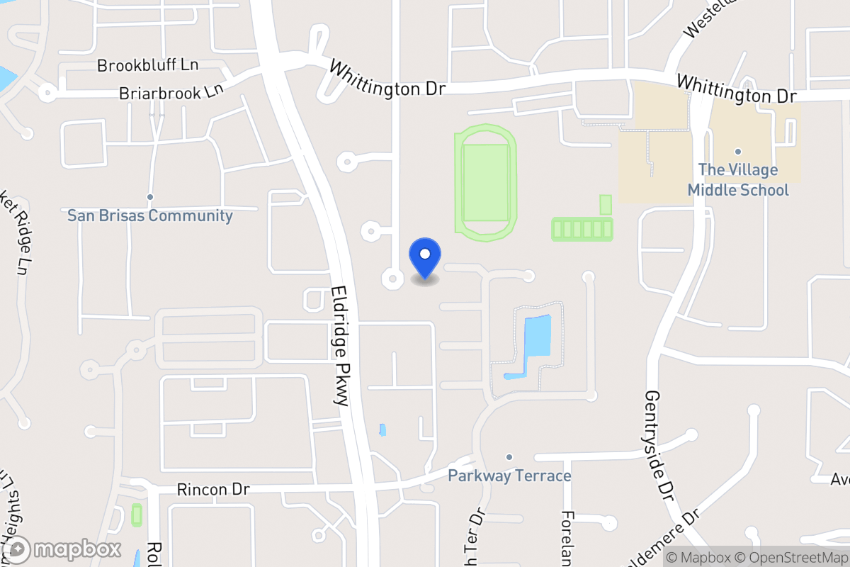 Map of 2119 Foreland Dr, Houston