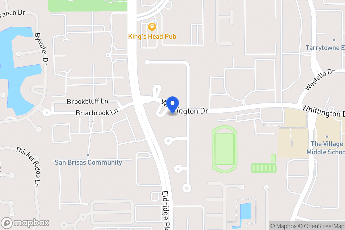 Map of 2003 Whittington Ct S, Houston