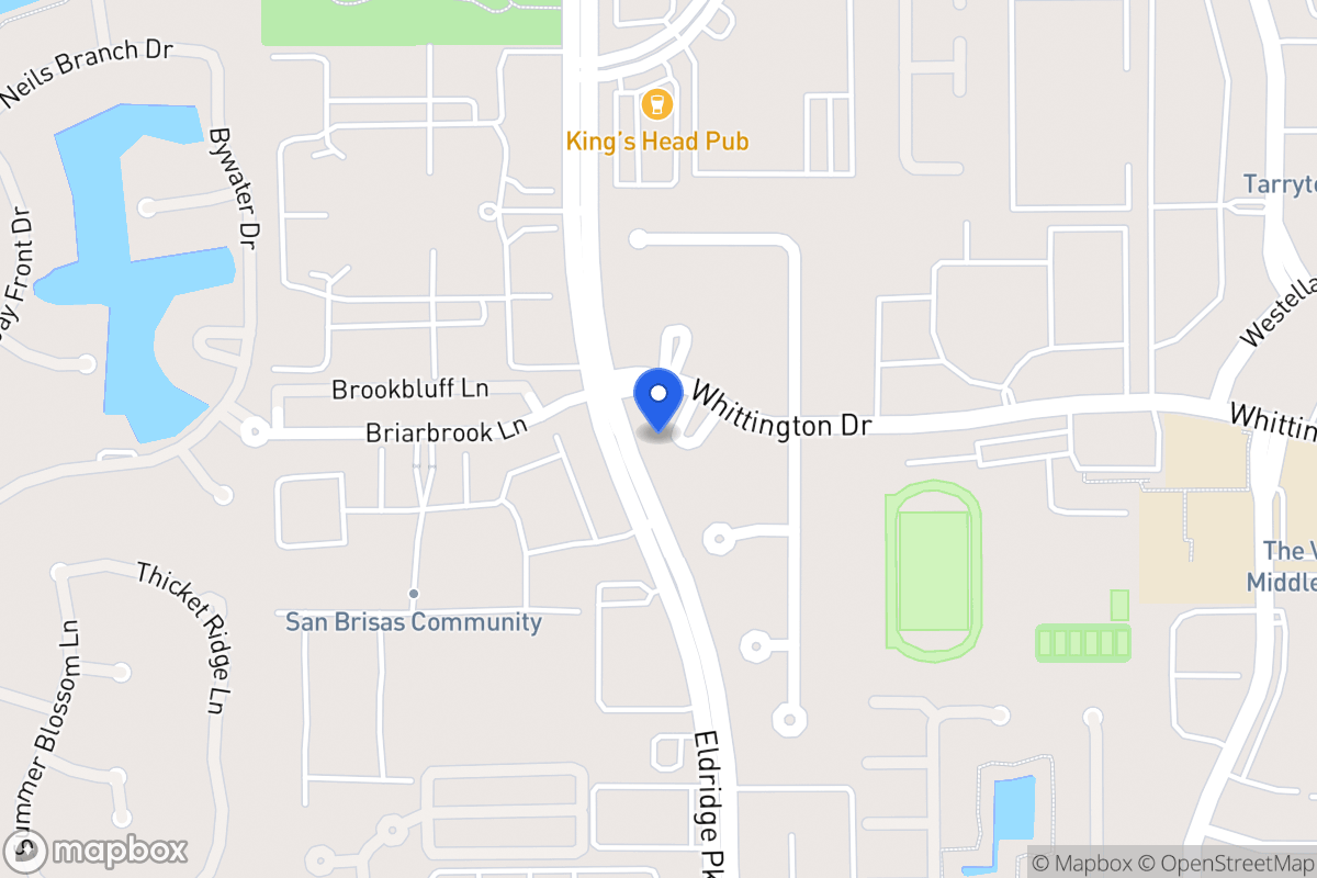Map of 2006 Whittington Ct S, Houston