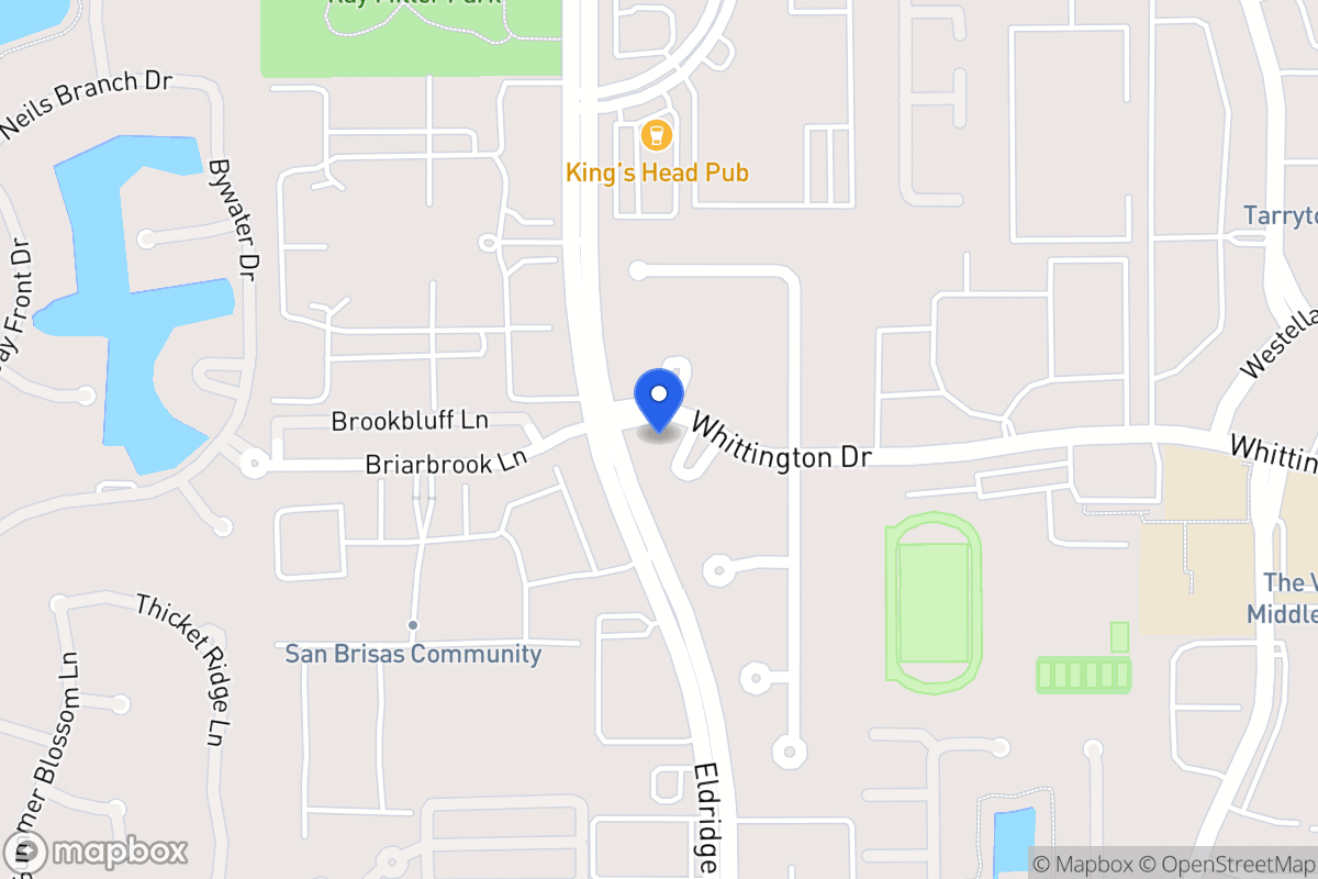 Map of 2002 Whittington Ct S, Houston