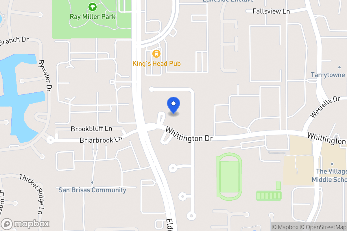 Map of 1907 Whittington Ct N, Houston