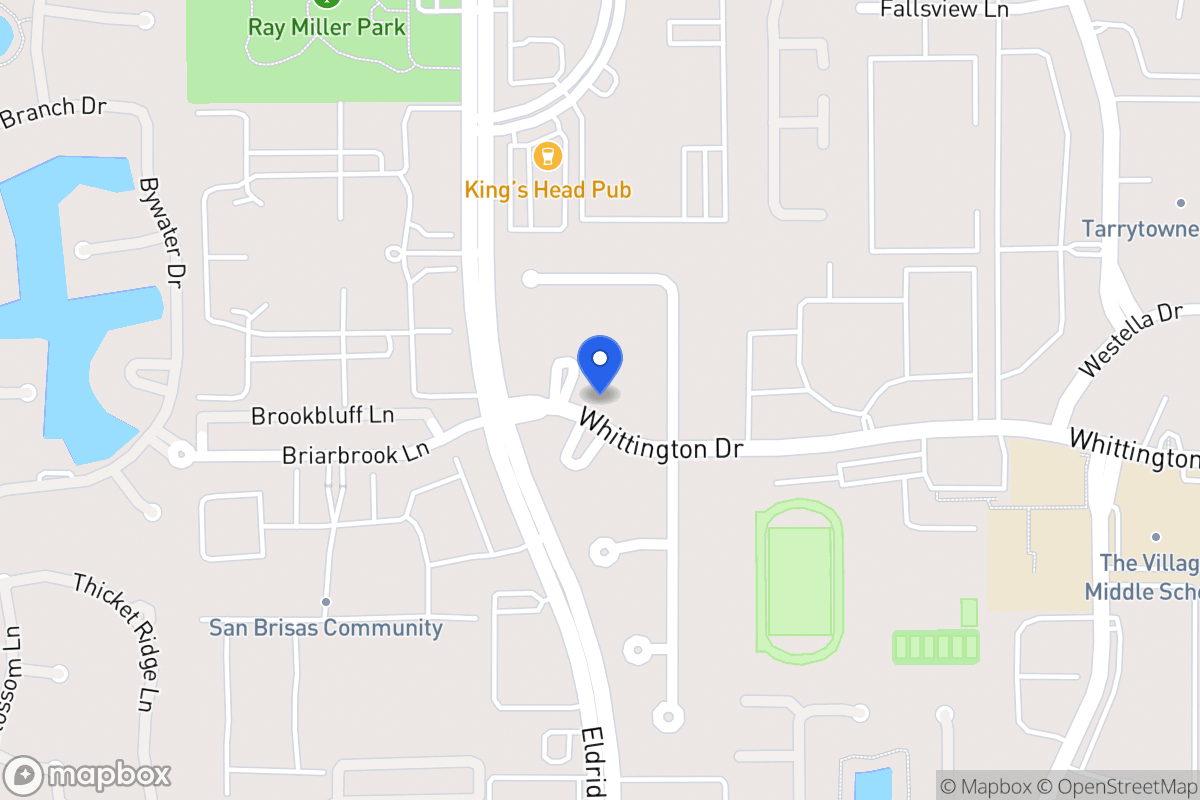 Map of 1911 Whittington Ct N, Houston