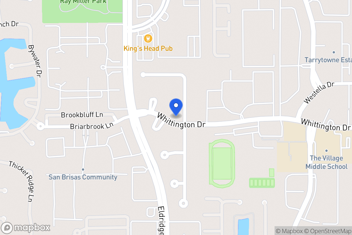 Map of 1930 Foreland Dr, Houston