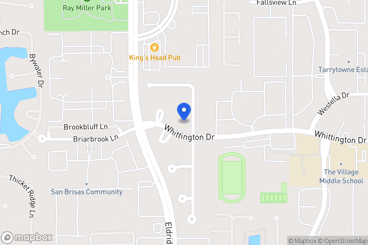 Map of 1926 Foreland Dr, Houston