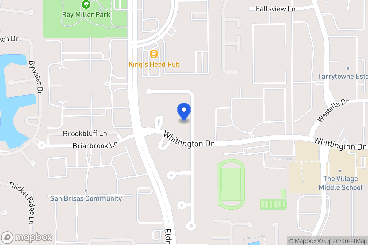 Map of 1922 Foreland Dr, Houston