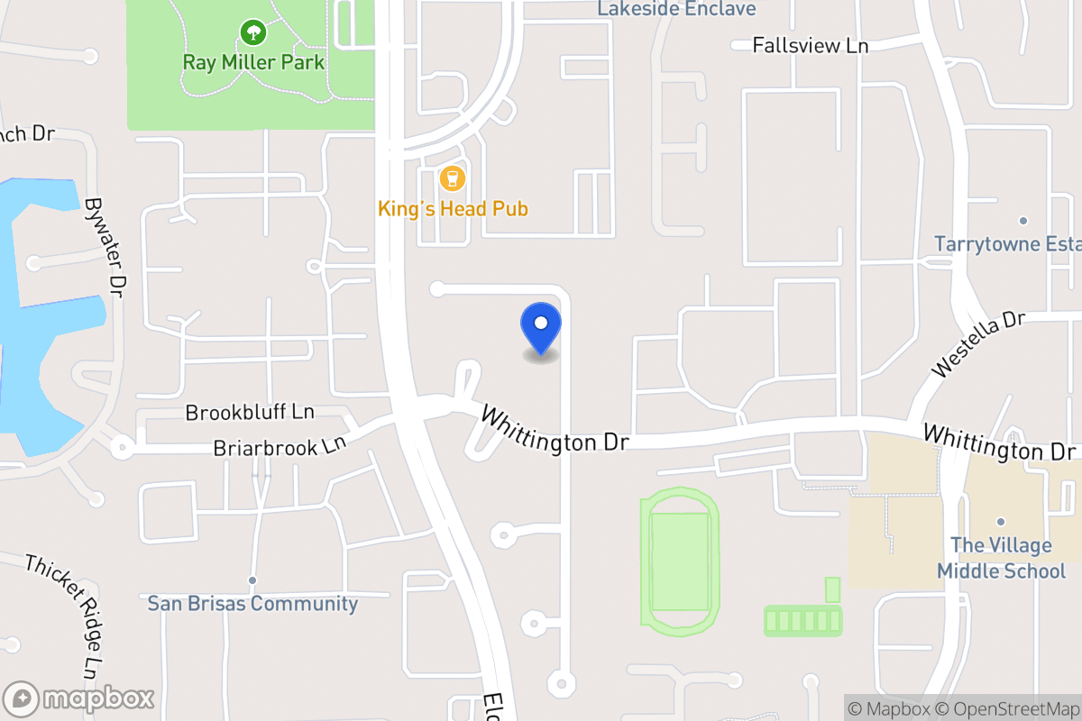 Map of 1918 Foreland Dr, Houston