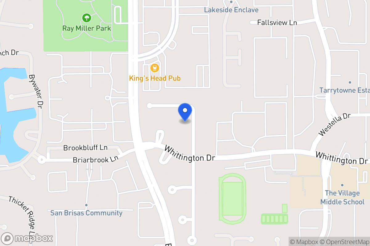 Map of 1914 Foreland Dr, Houston