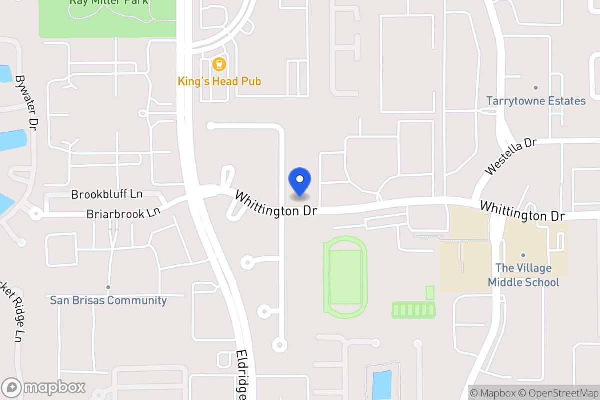 Map of 1931 Foreland Dr, Houston