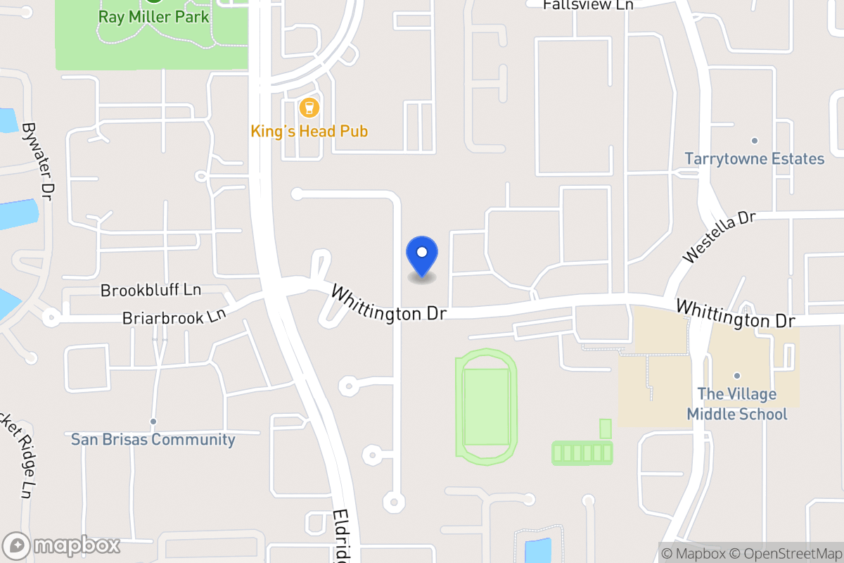 Map of 1927 Foreland Dr, Houston
