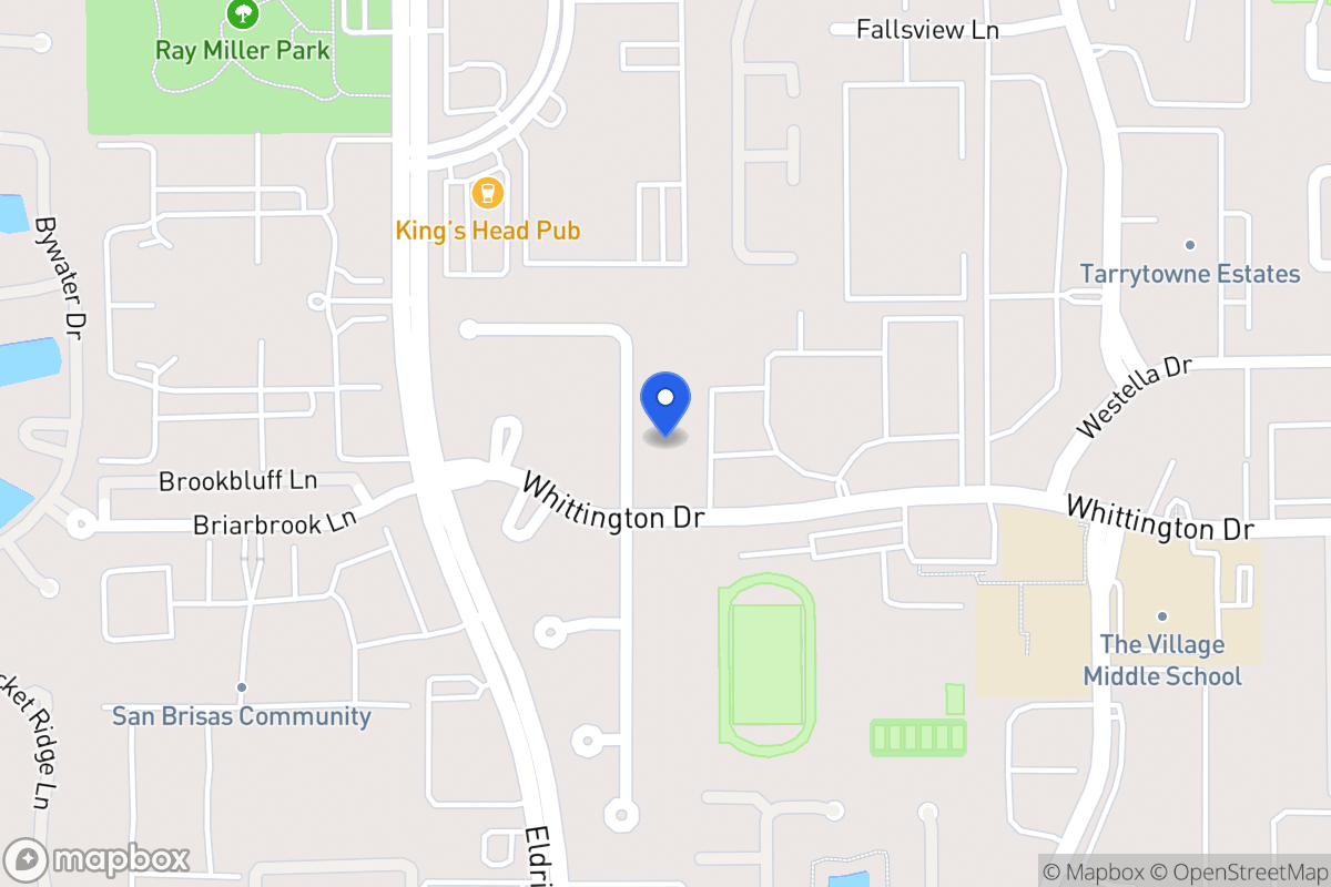 Map of 1923 Foreland Dr, Houston