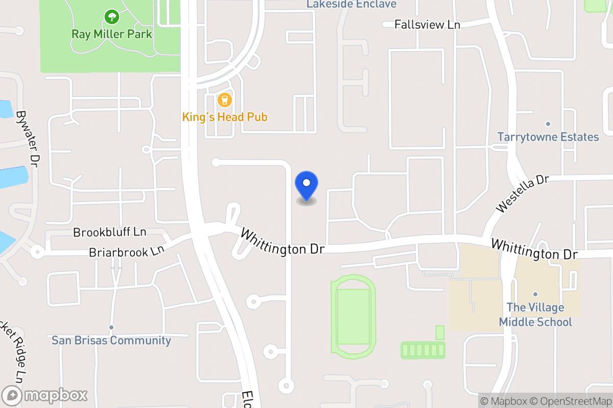 Map of 1919 Foreland Dr, Houston