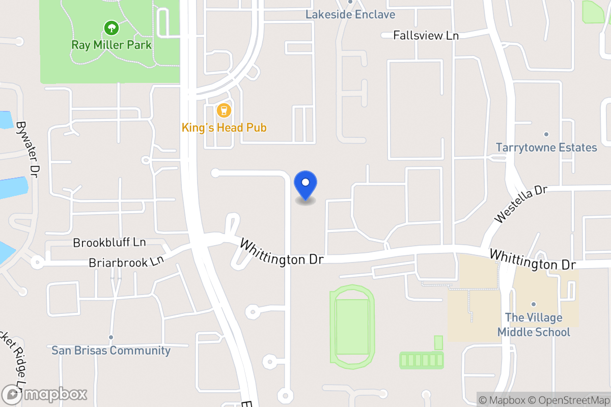 Map of 1915 Foreland Dr, Houston