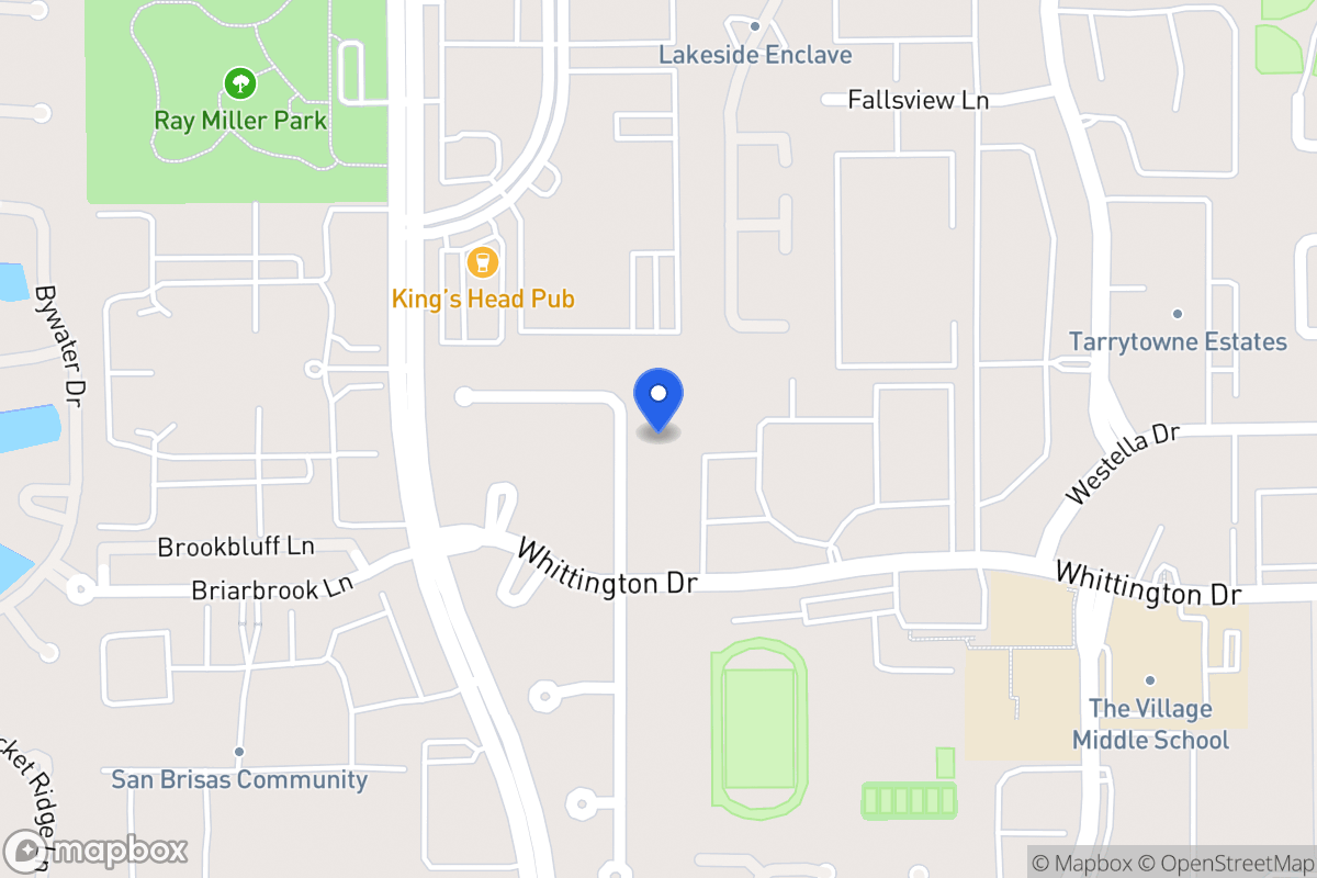 Map of 1911 Foreland Dr, Houston