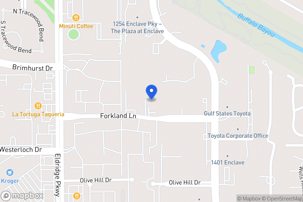 Map of 13254 Forkland Ln, Houston