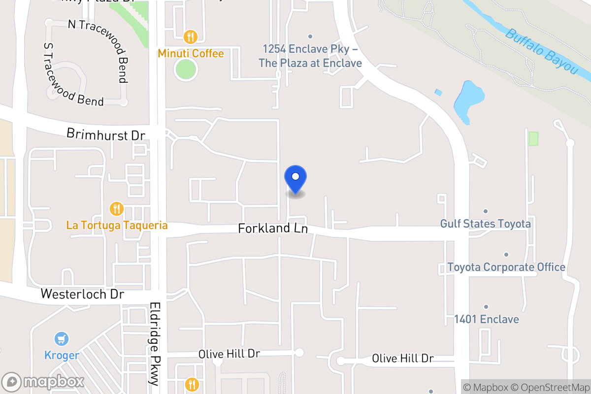 Map of 13260 Forkland Ln, Houston