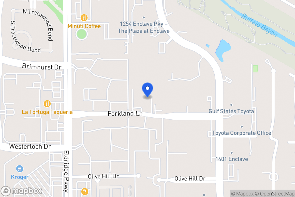 Map of 13250 Forkland Ln, Houston