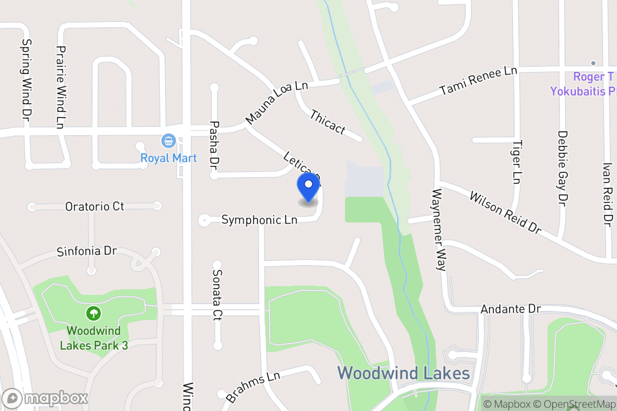 Map of 9106 Symphonic Ln, Houston