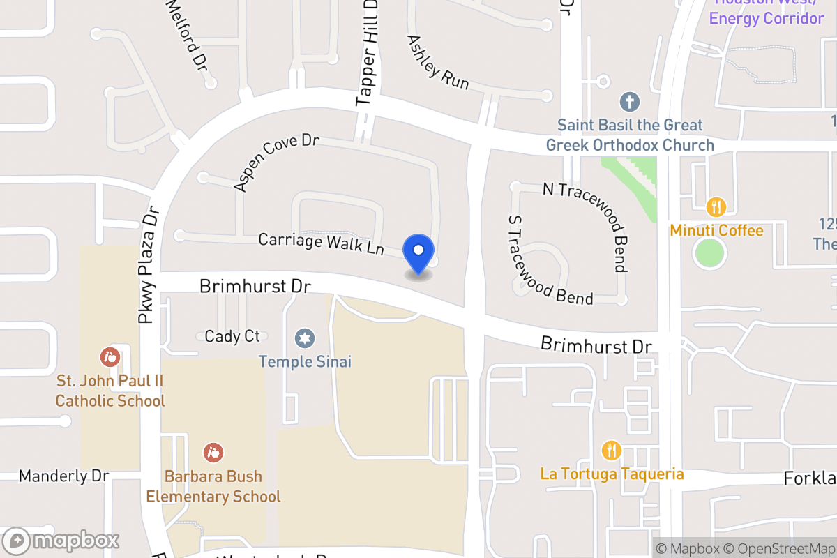 Map of 13707 Carriage Walk Ln, Houston