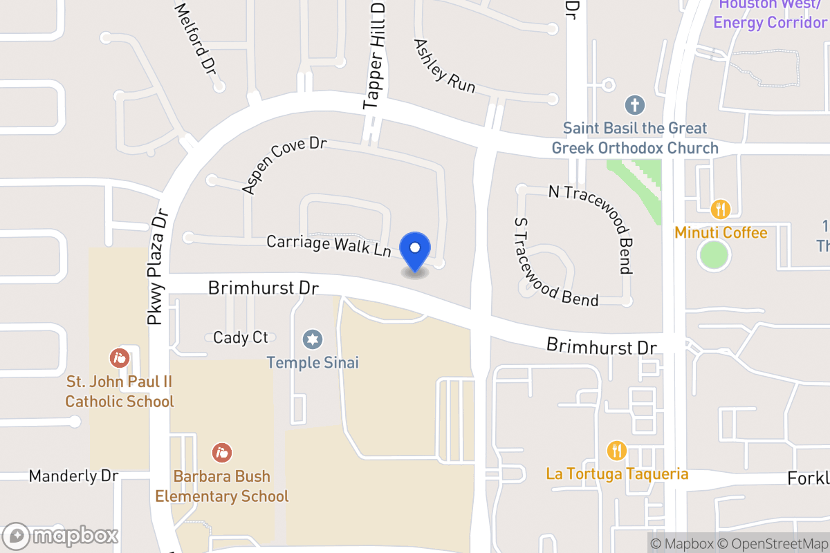 Map of 13711 Carriage Walk Ln, Houston