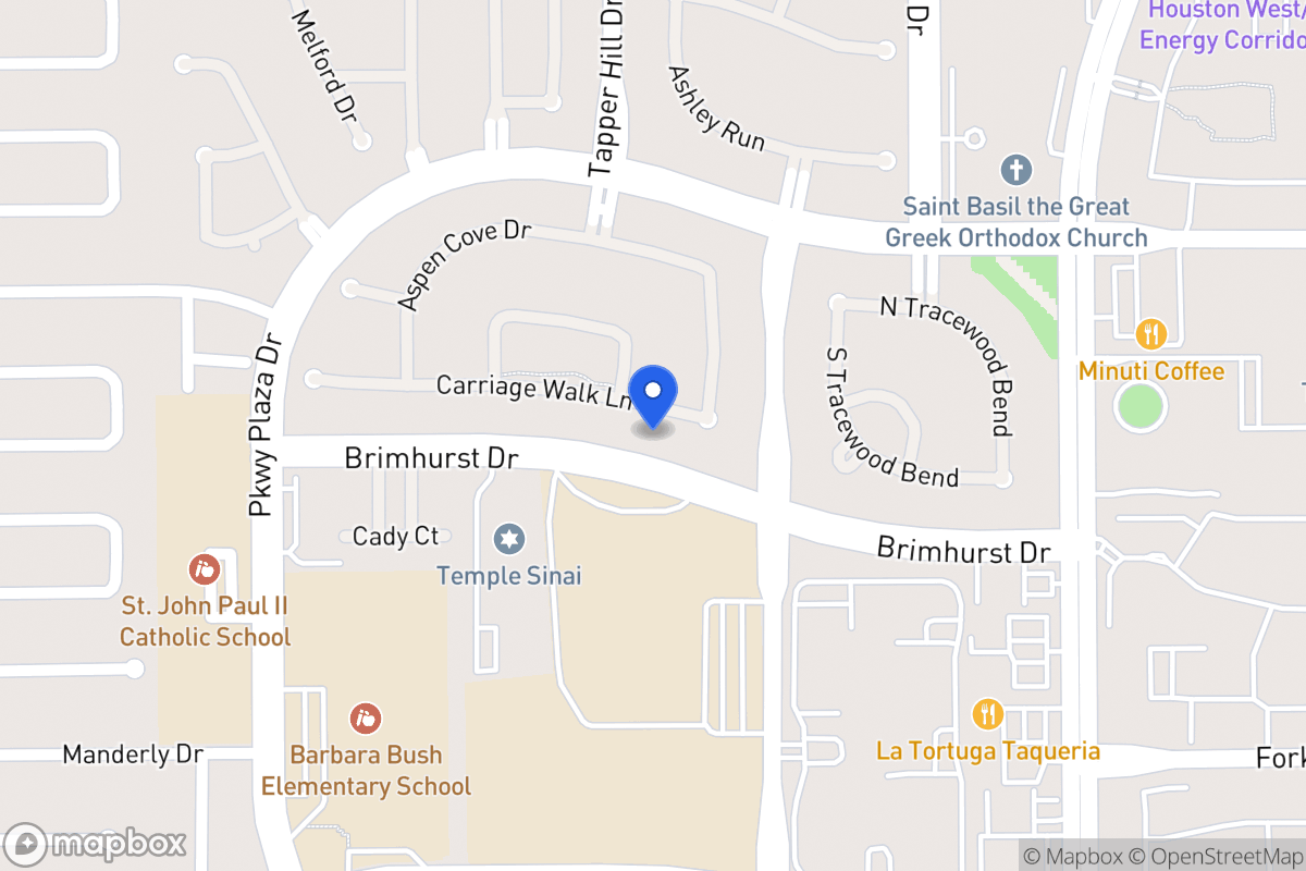 Map of 13715 Carriage Walk Ln, Houston