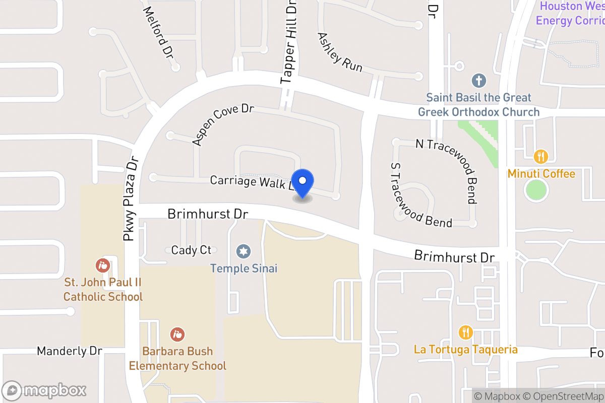Map of 13719 Carriage Walk Ln, Houston