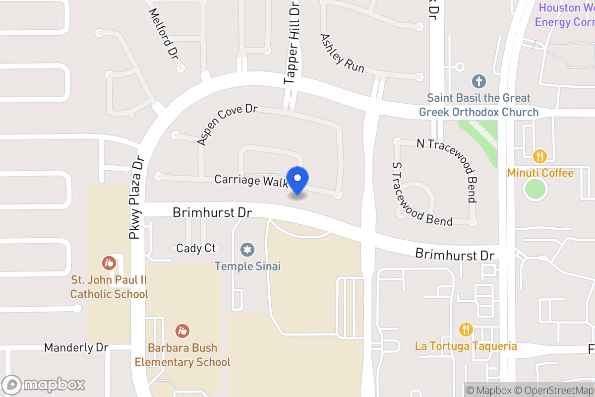 Map of 13723 Carriage Walk Ln, Houston