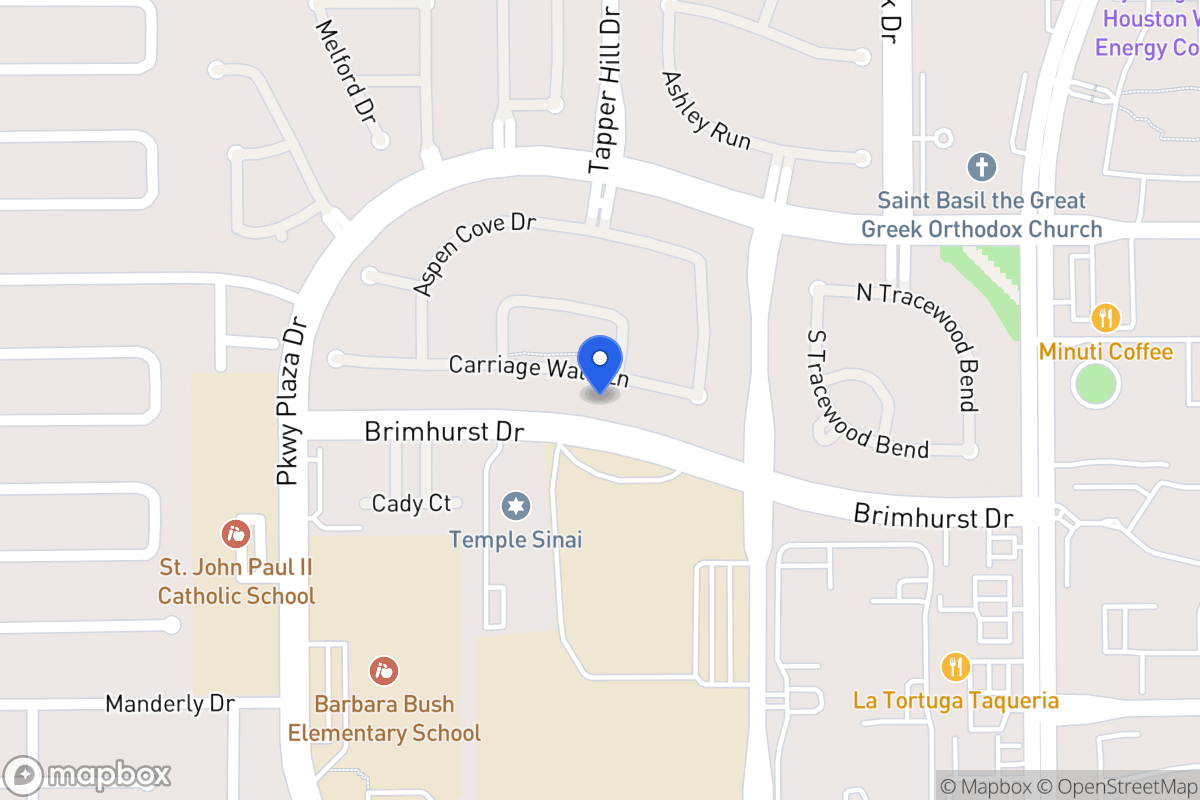 Map of 13803 Carriage Walk Ln, Houston