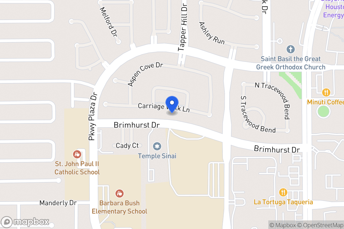 Map of 13811 Carriage Walk Ln, Houston