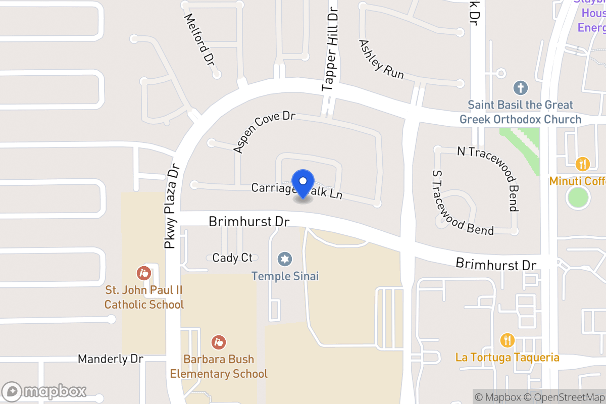 Map of 13815 Carriage Walk Ln, Houston