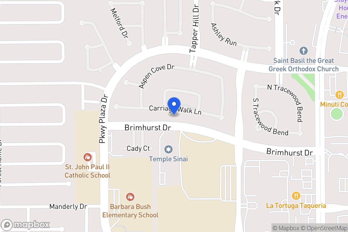 Map of 13819 Carriage Walk Ln, Houston