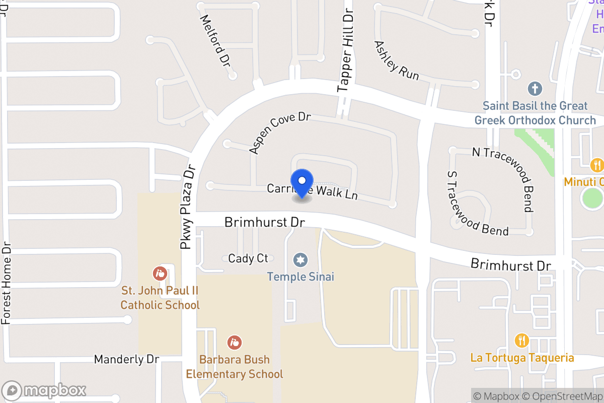 Map of 13823 Carriage Walk Ln, Houston