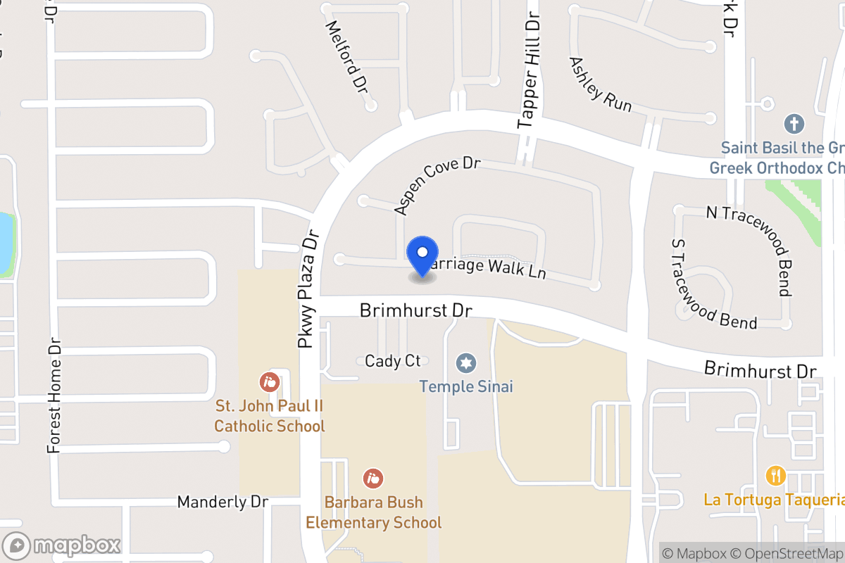 Map of 13839 Carriage Walk Ln, Houston