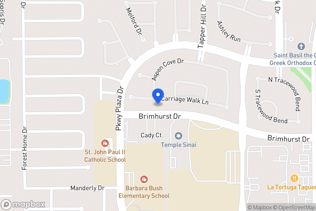 Map of 13903 Carriage Walk Ln, Houston