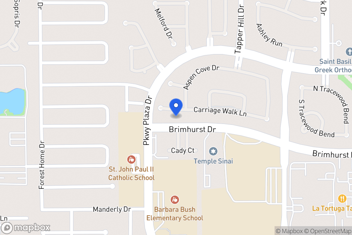 Map of 13915 Carriage Walk Ln, Houston