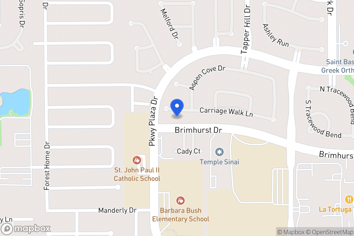 Map of 13919 Carriage Walk Ln, Houston