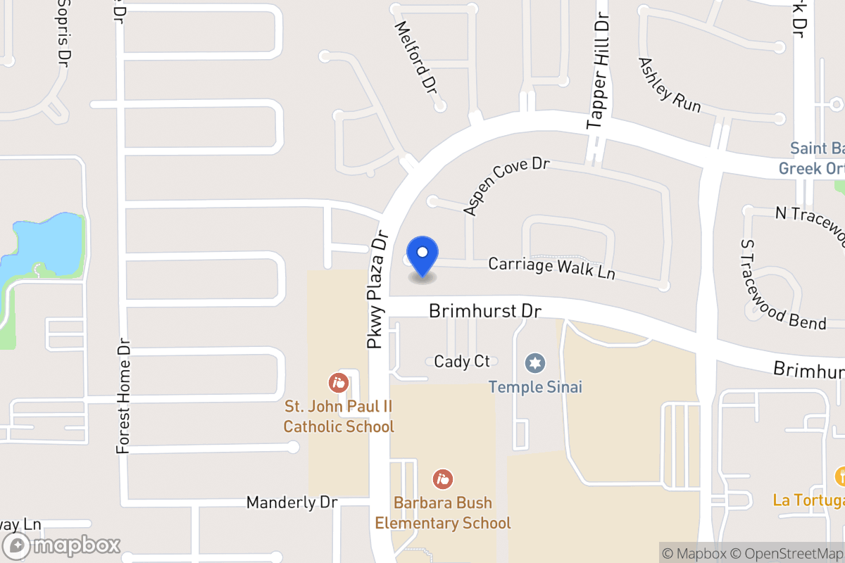 Map of 13923 Carriage Walk Ln, Houston