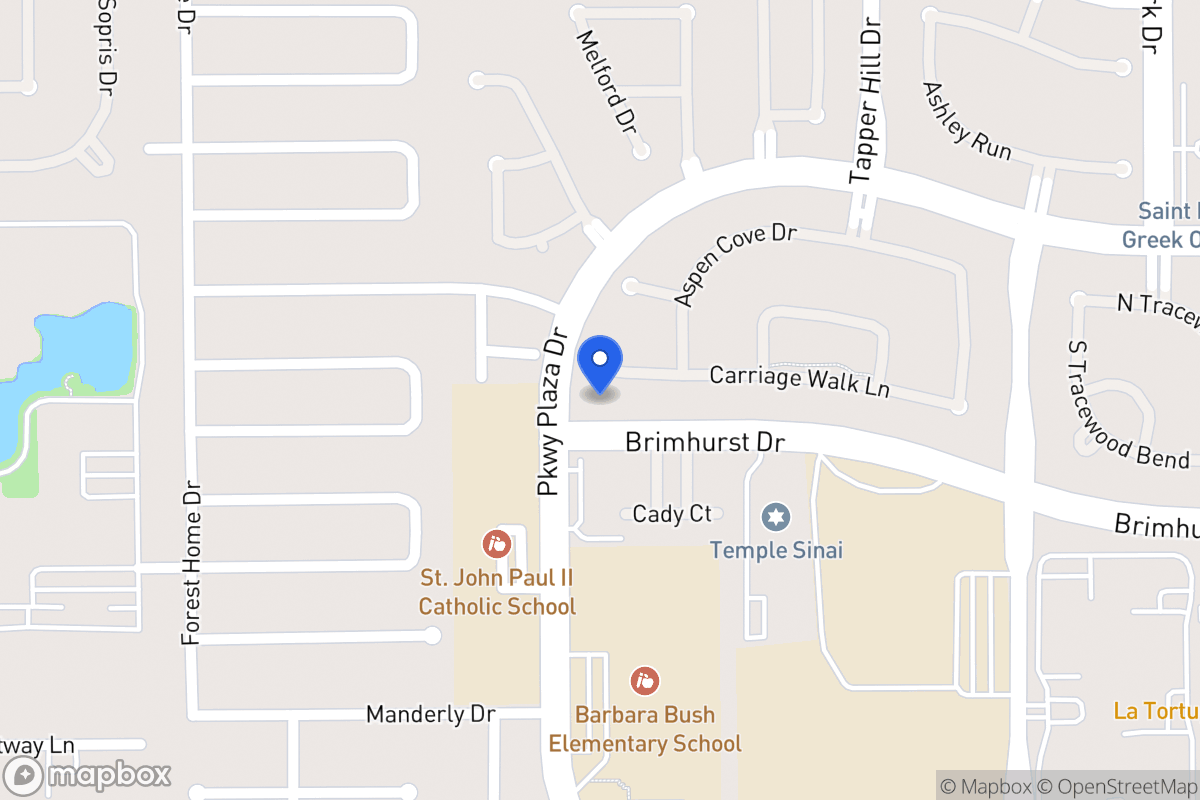 Map of 13927 Carriage Walk Ln, Houston