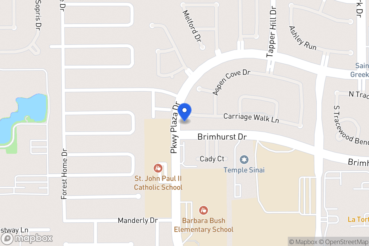 Map of 13931 Carriage Walk Ln, Houston