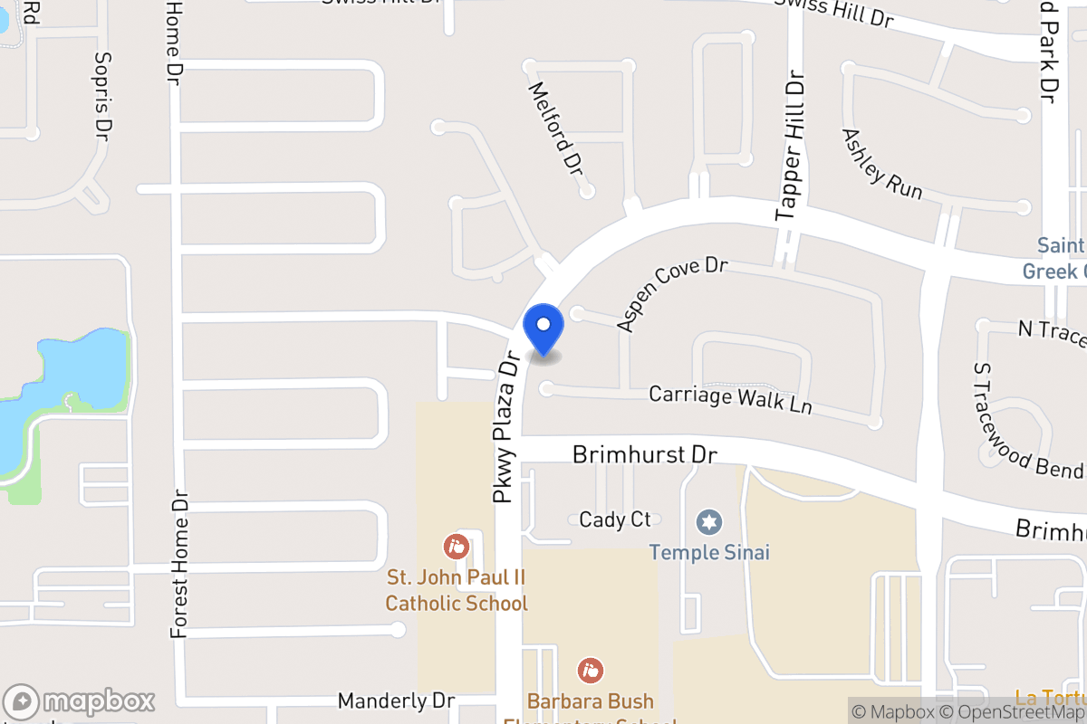 Map of 13930 Carriage Walk Ln, Houston